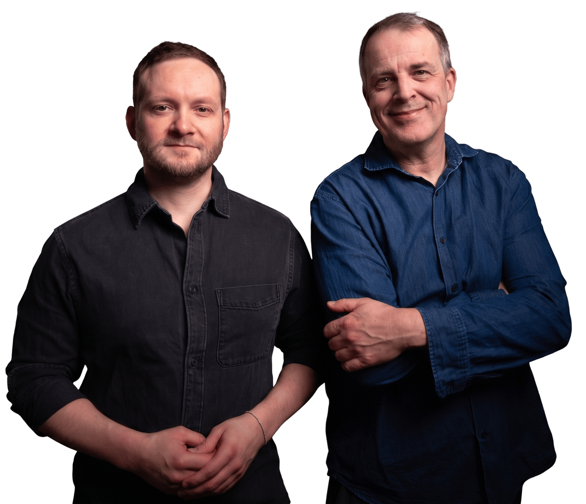 Martin Grimm und Jürgen Hall — Gründer von Moin Sites
